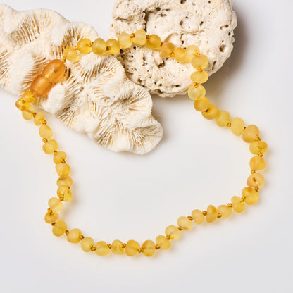 Baltic Amber Necklace - Raw Honey - Children's